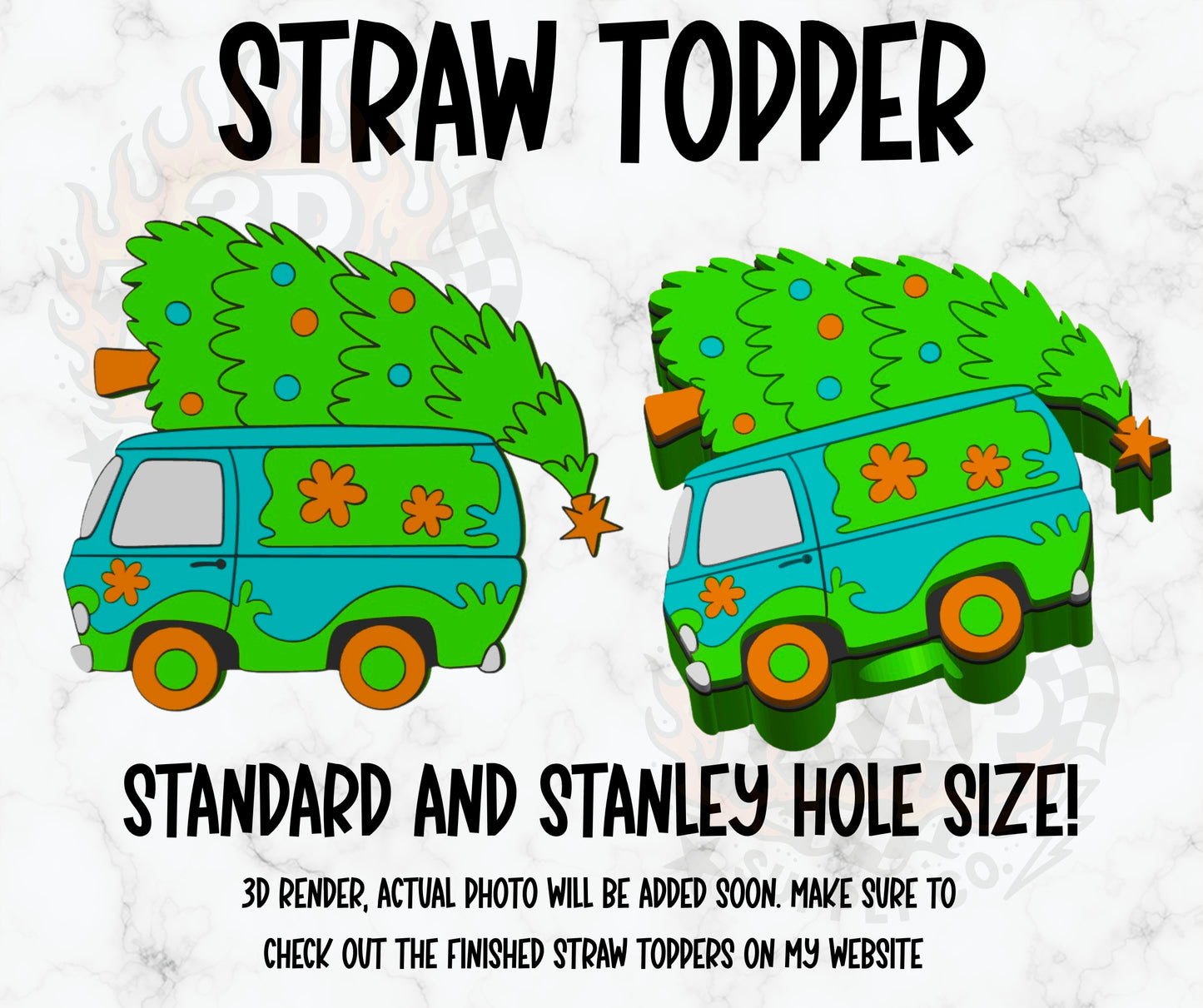 Christmaw Mystery van straw topper