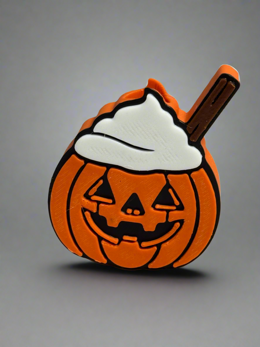 Pumpkin spice Straw Topper