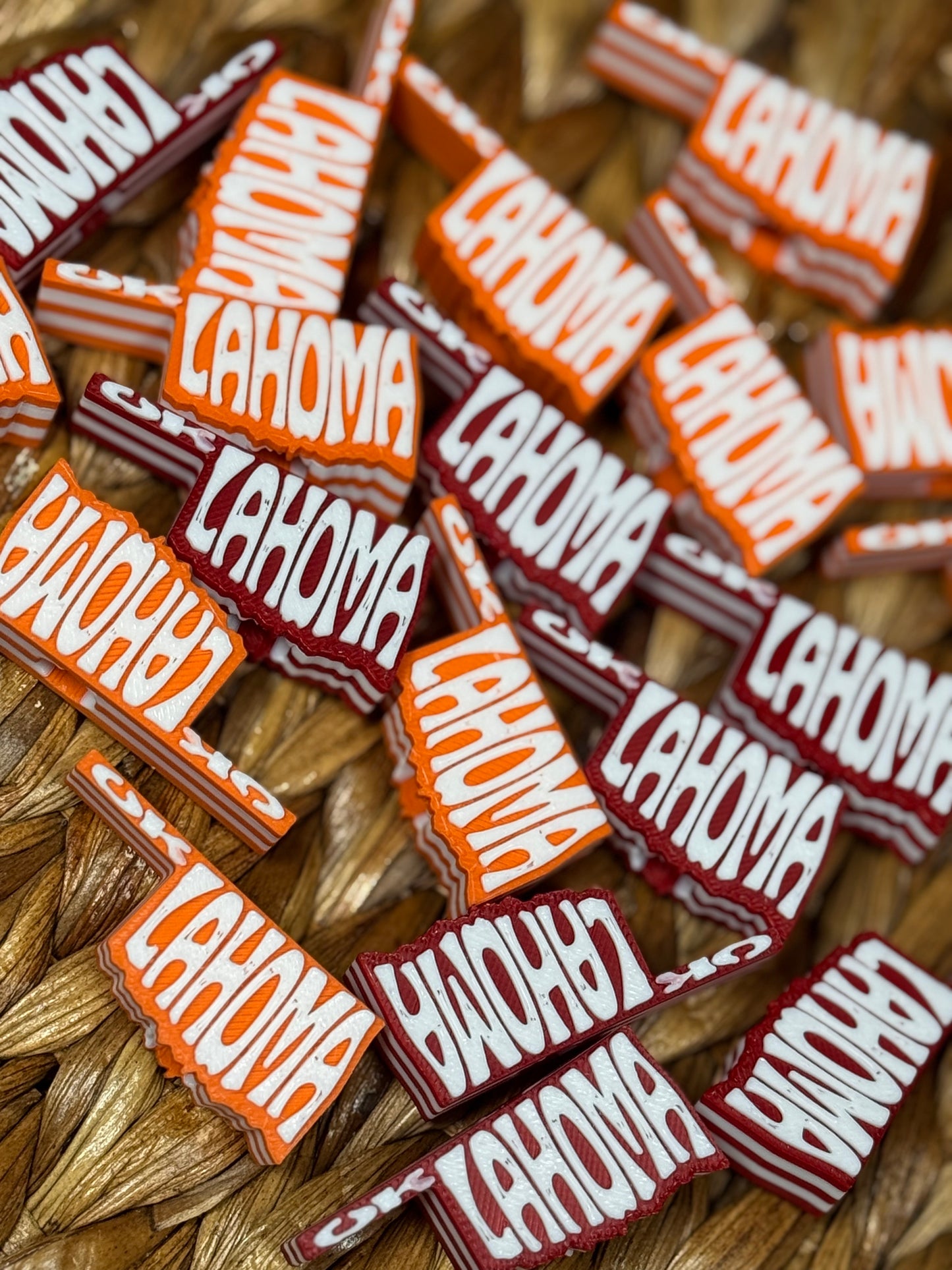 Oklahoma Crimson and white