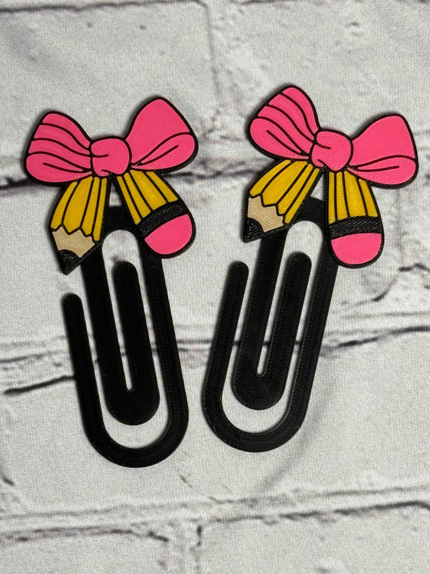 Pencil Jumbo paperclip bookmark