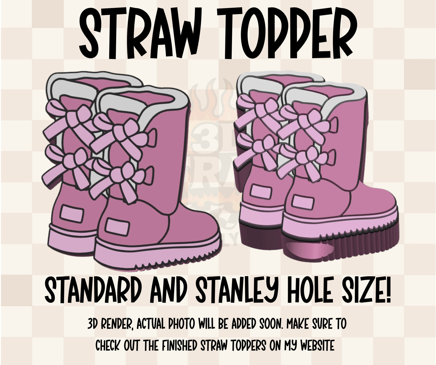 Cozy Boots Straw Topper