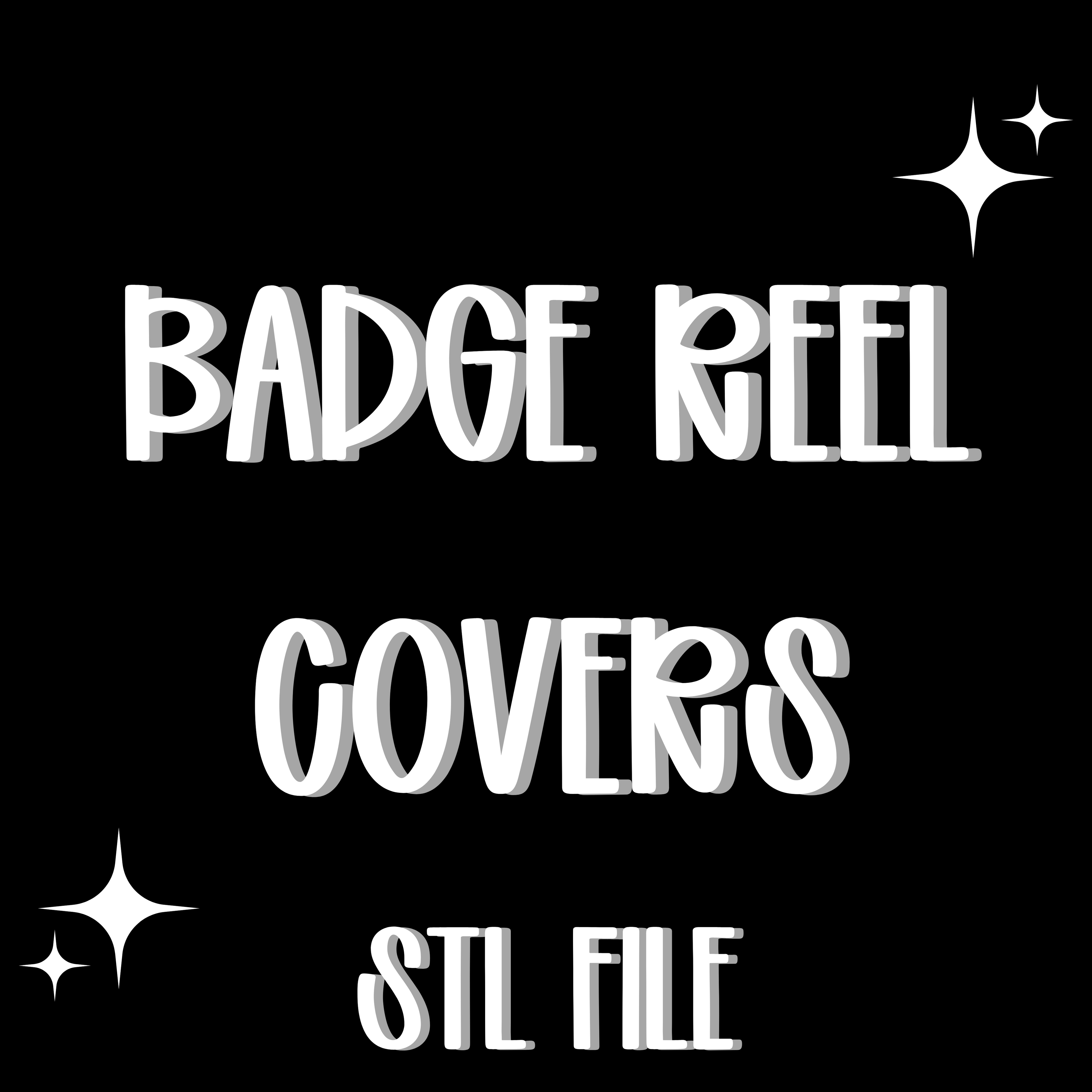 Badge Reel Cover STL/3MF File