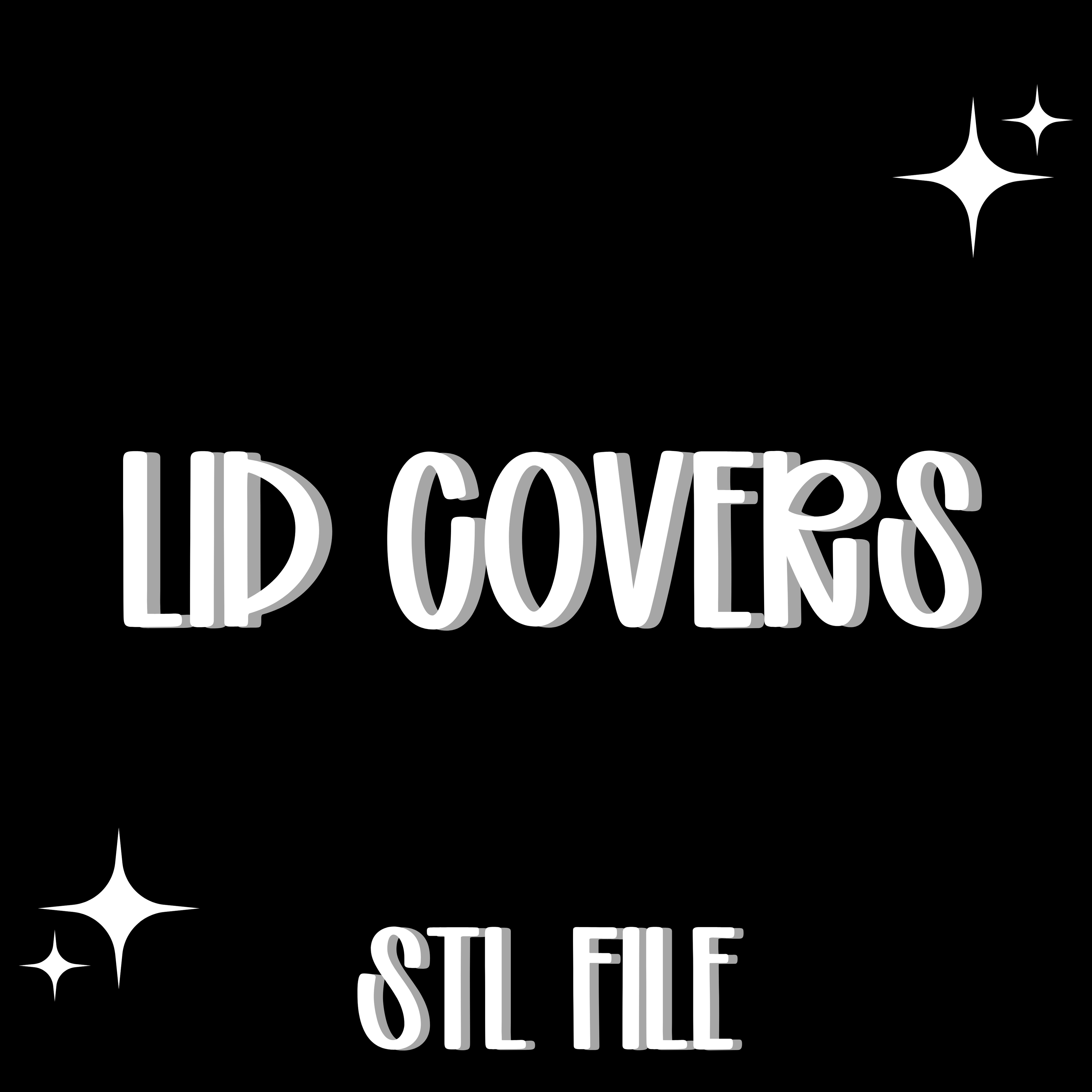 16 0z Lid Cover STL