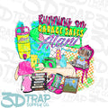 Running on garage sales and drink   Digital T-Shirt Design PNG |  Instant Download