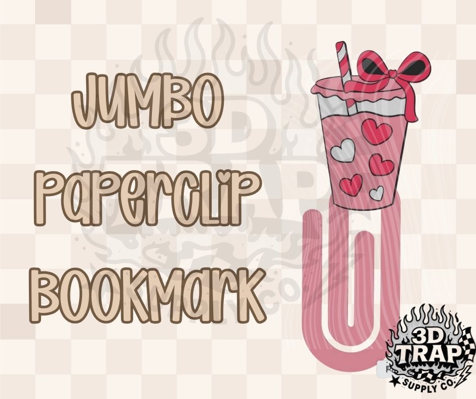 Coffee Jumbo Paperclip Bookmark – 3D Printed
