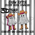 Cowboy Ghost  Straw topper STL/3MF
