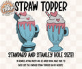 Milk Shake Straw Topper