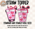 Heart Iced Coffee Straw Topper