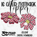 Checker Daisy 16 oz Flatback Lid Topper STL/3MF