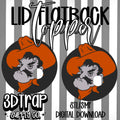 Cowboy 16 oz Flatback Lid Topper STL/3MF