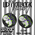 Cute Ghost 16 oz Flatback Lid Topper STL/3MF