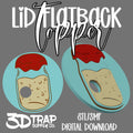 Sourdough Jar Flat Back Lid Topper STL/3MF