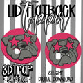 Bulldog 16 oz Flatback Lid Topper STL/3MF