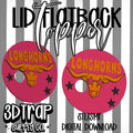 Longhorn 16 oz Flatback Lid Topper STL/3MF