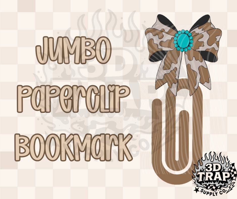 Western Bow  Jumbo Paperclip Bookmark – 3D Printed (Copy)