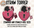 Locket Straw Topper