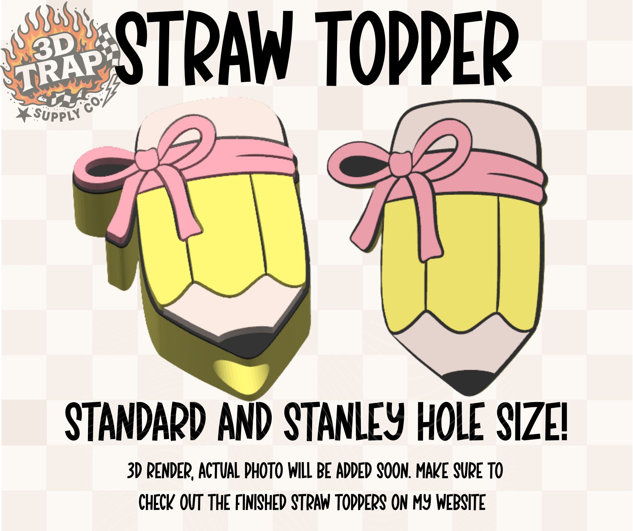 Pencil Straw Topper