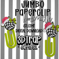 Christmas Ornament Paperclip Bookmark STL/3MF