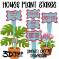 House Plant Garden Stakes 3MF/FILE Digital download