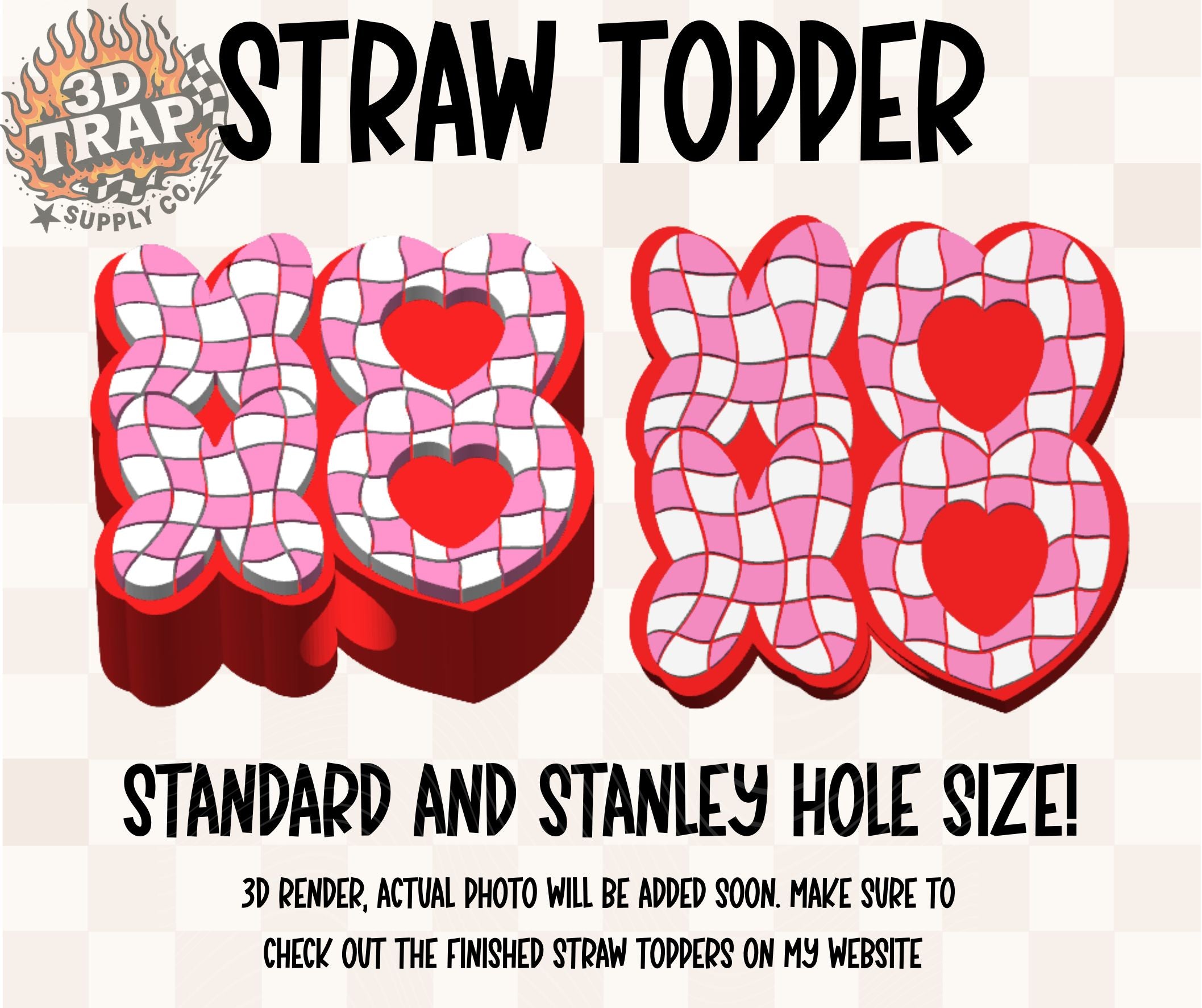 XOXO Straw Topper