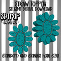 Concho Straw topper STL/3MF