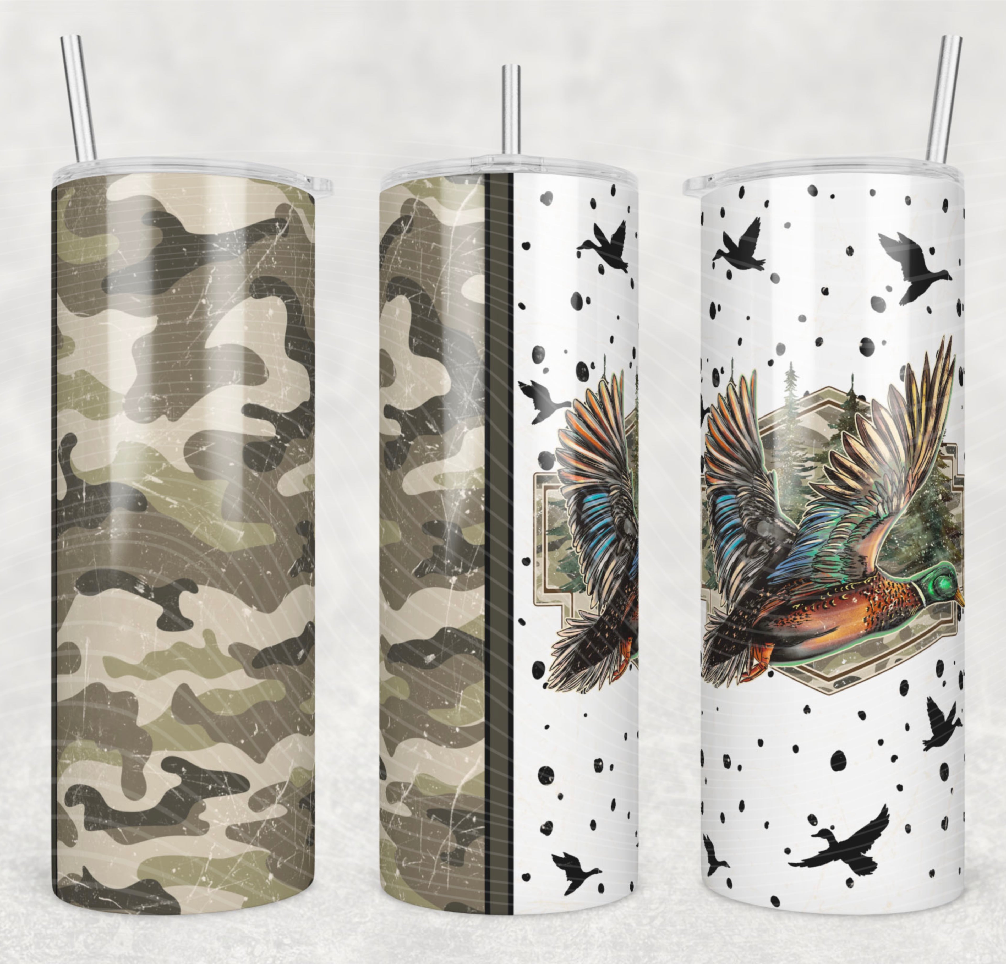 Duck Hunting 20 oz Tumbler | Insulated Stainless Steel Cup | Reusable Drinkware