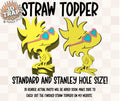 Yellow Bird Straw Topper