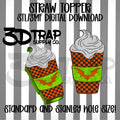 Checker Coffee Straw topper STL/3MF