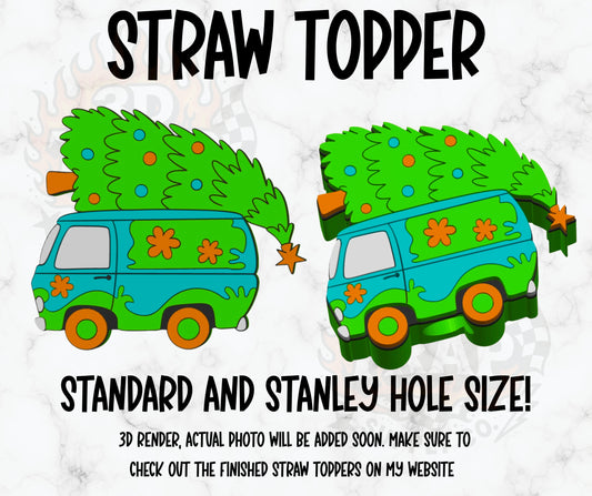 Christmaw Mystery van straw topper