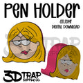 Girl Pen Holder  STL/3MF