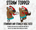 Christmaw Mystery van Dog straw topper