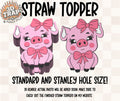 Piggy Straw Topper