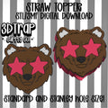 Bear Straw topper STL/3MF