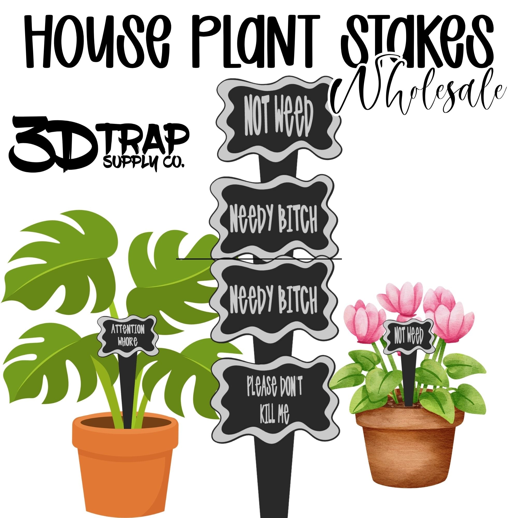 House Plant Stakes Set of 9