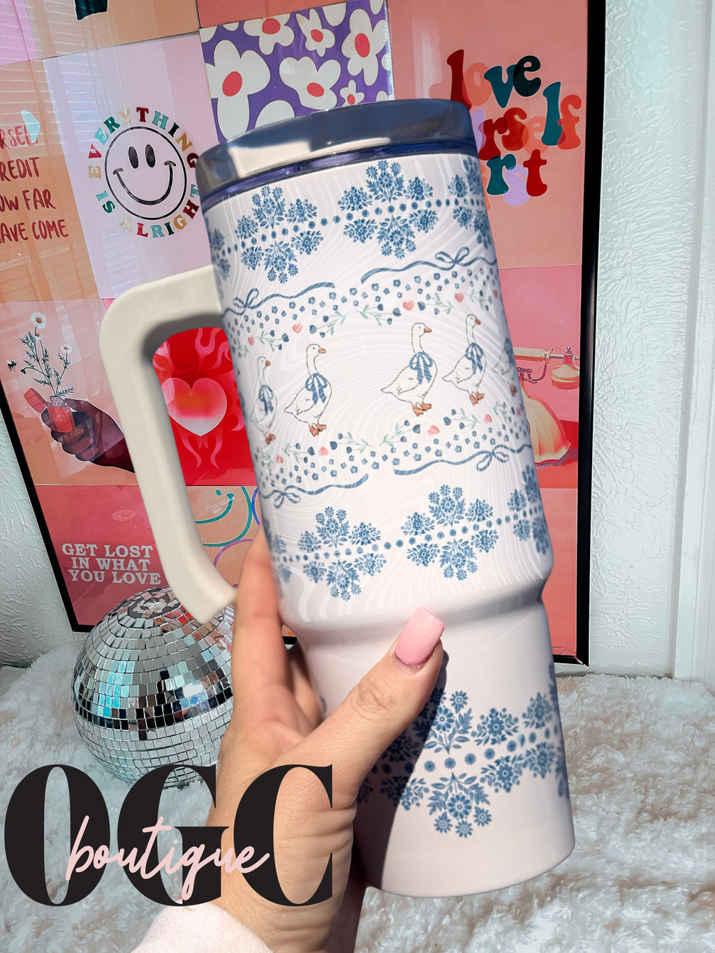 Vintage Goose Stainless steel tumbler