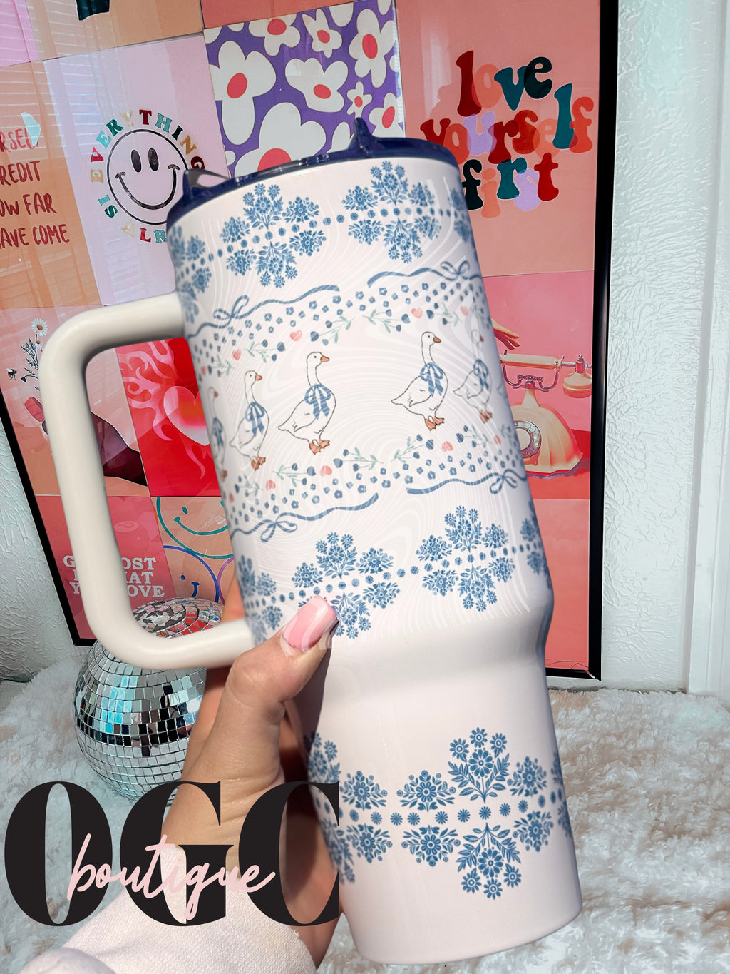 Vintage Goose Stainless steel tumbler