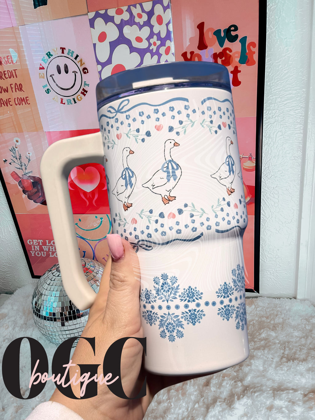 Vintage Goose Stainless steel tumbler