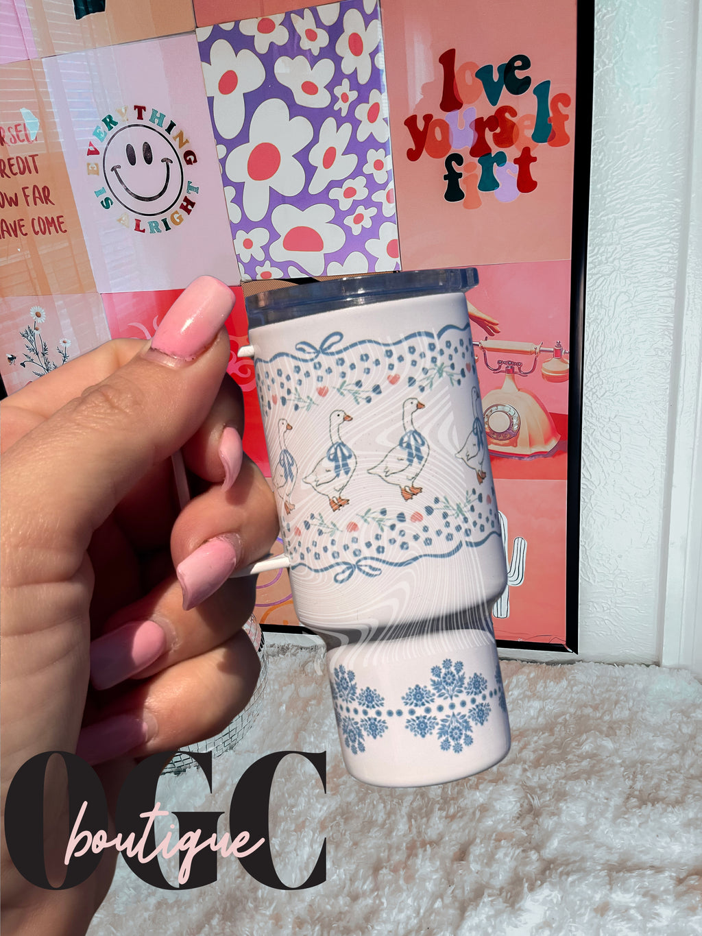 Vintage Goose Stainless steel tumbler