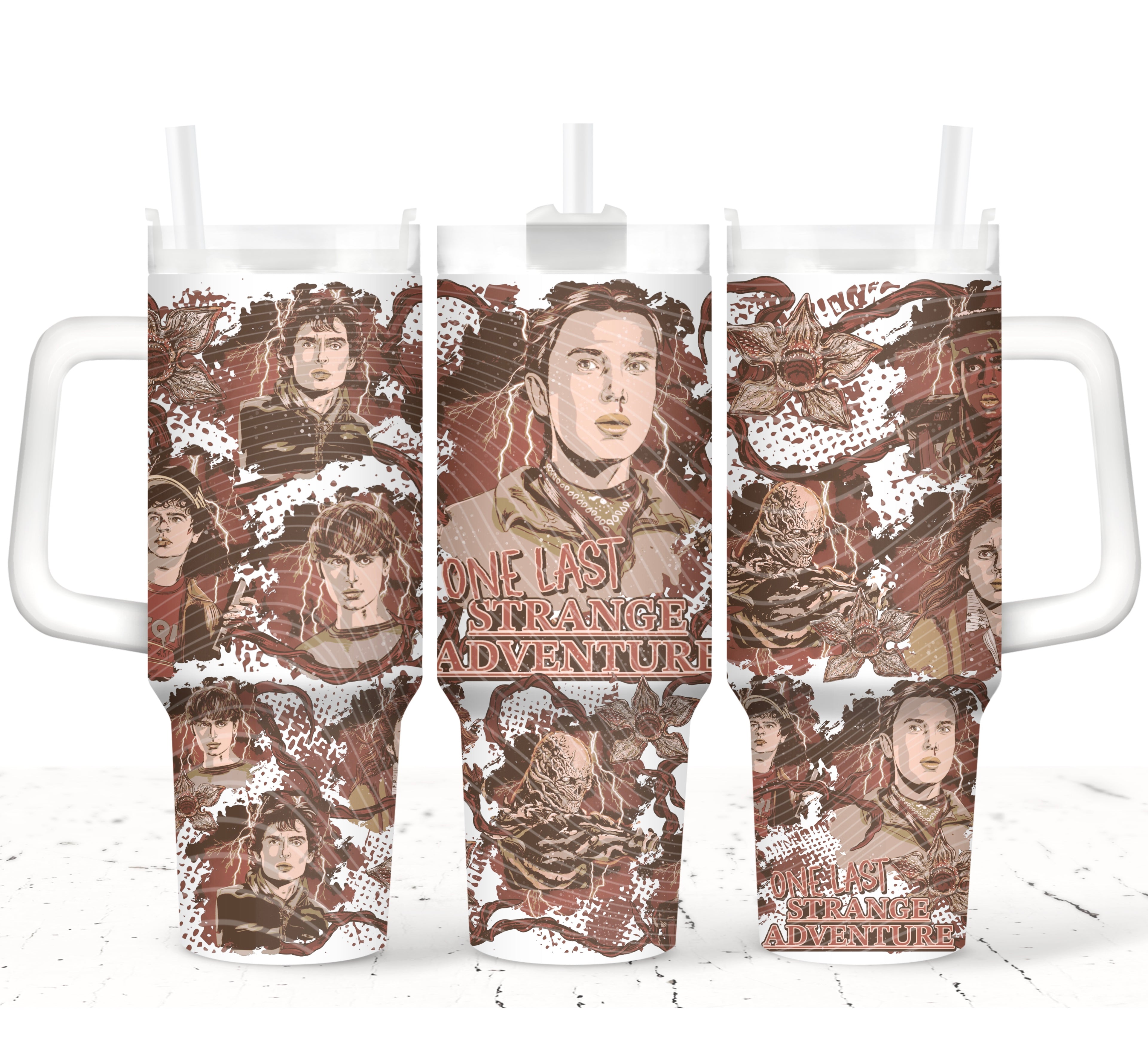 St Last Adventure   40 oz Tumbler With Handle | Insulated Stainless Steel Cup | Reusable Drinkware