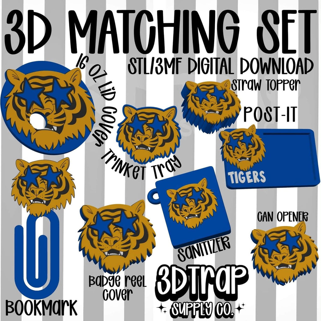 Tiger Set 3D Matching Sets STL/3MF