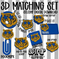Tiger Set 3D Matching Sets STL/3MF