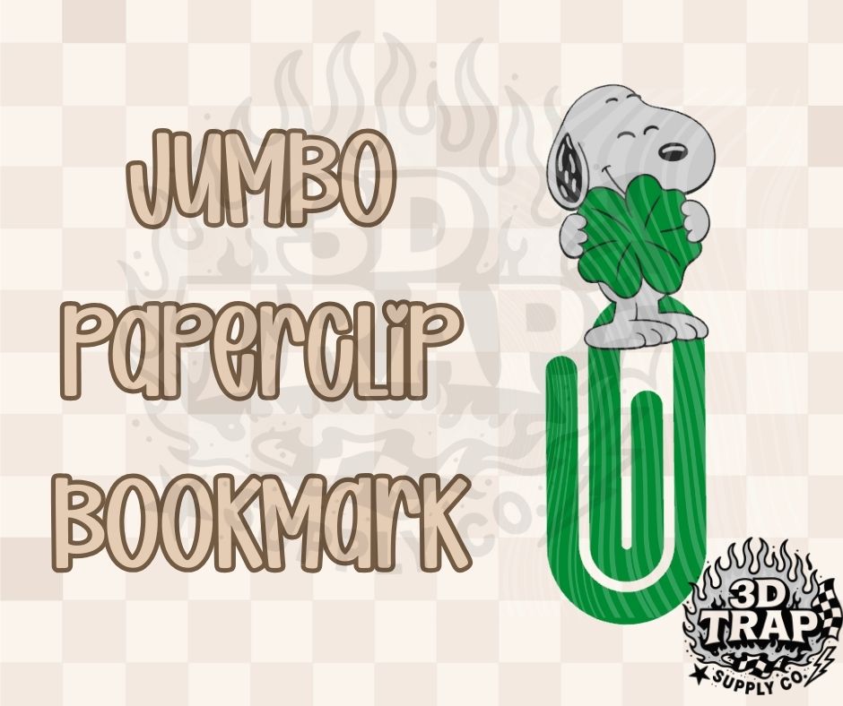 Trendy Dog Jumbo Paperclip Bookmark – 3D Printed