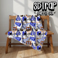 Tiger blue/white  Seamless Design PNG |  Instant Download