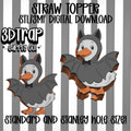 Bat Duck Straw topper STL/3MF