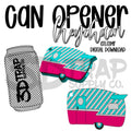 Camper Can Opener Keychain STL/3MF