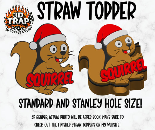 Squirrel Straw Topper