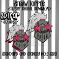 Knight Straw topper STL/3MF