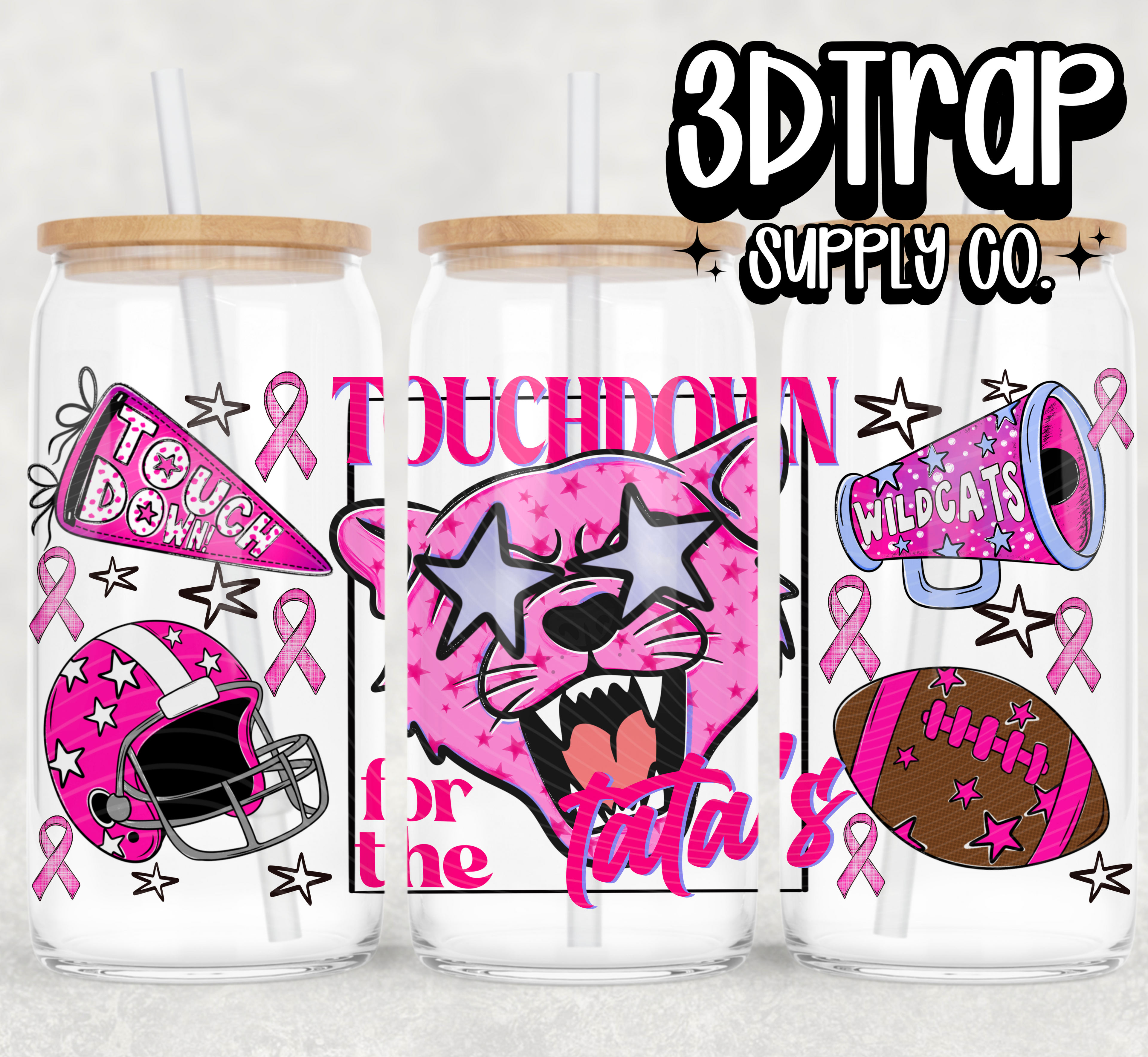 Wildcats Touchdown for Tata's  16 oz Design