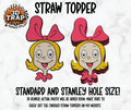 Cindy Girl Straw Topper