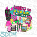 Running on garage sales and drink   Digital T-Shirt Design PNG |  Instant Download